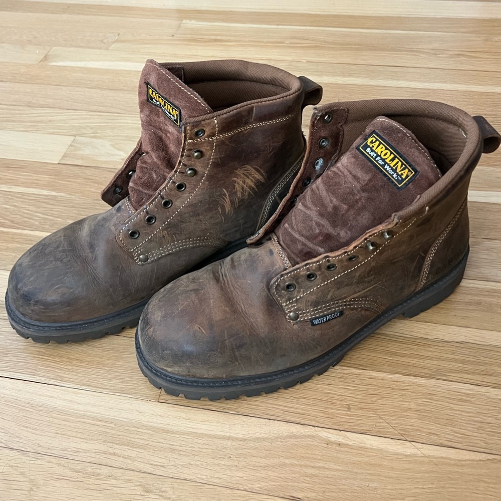 Carolina Men’s Steel Toe Work Boots (no laces)